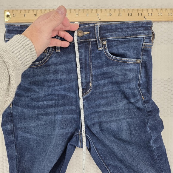 AE AMERICAN EAGLE 4 R SUPER HIGH RISE FLARE NEXT LEVEL STRETCH WOMENS JEANS - Picture 8 of 13